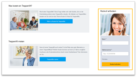 CTA-Kit Call-back service - Modulansicht