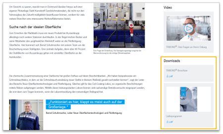 Documents Download - Module view