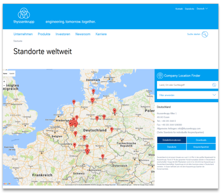 Locationfinder Map: Module view Locationfinder Map: Module view