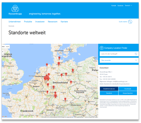 Locationfinder Map: Module view