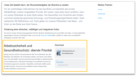 Text + Download: Modulansicht