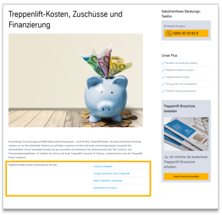 Text + Link list: Module view Text + Link list: Module view