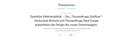 Press Teaser Slider: Dimensioning Desktop